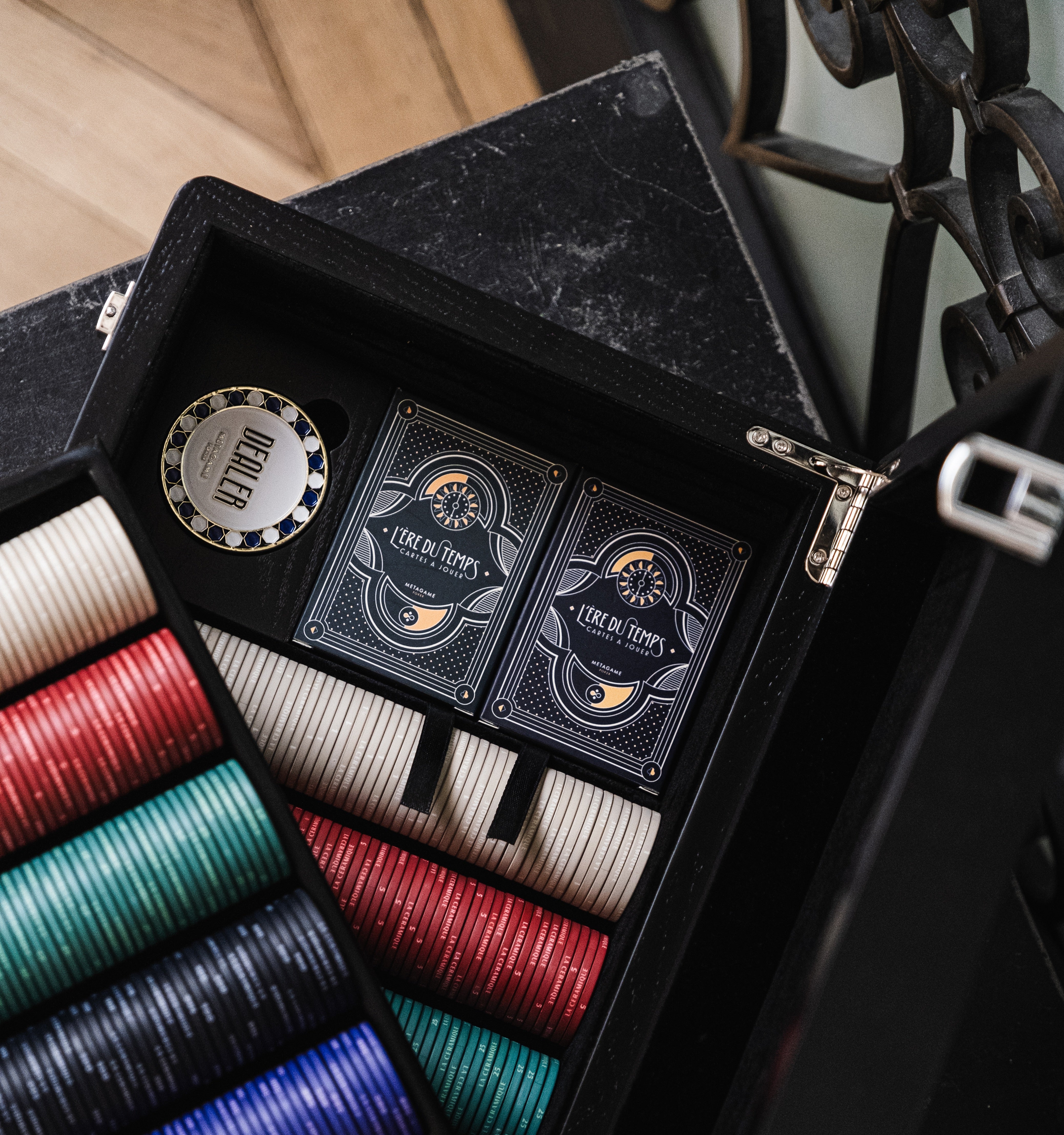 Coffret en Bois noir - 500 jetons Édition La Céramique