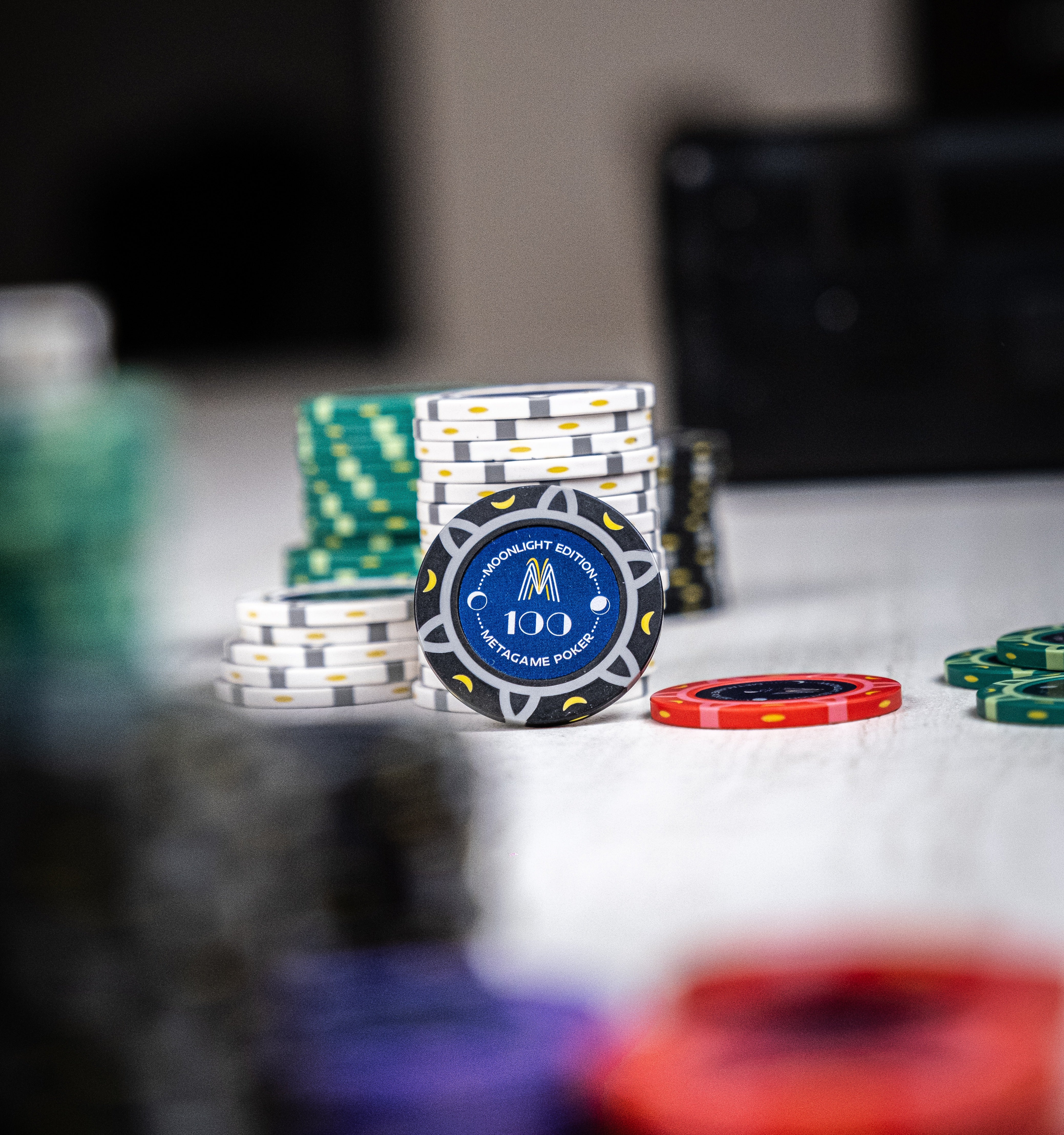Poker Set 300 Clay Chips - Moonlight Edition
