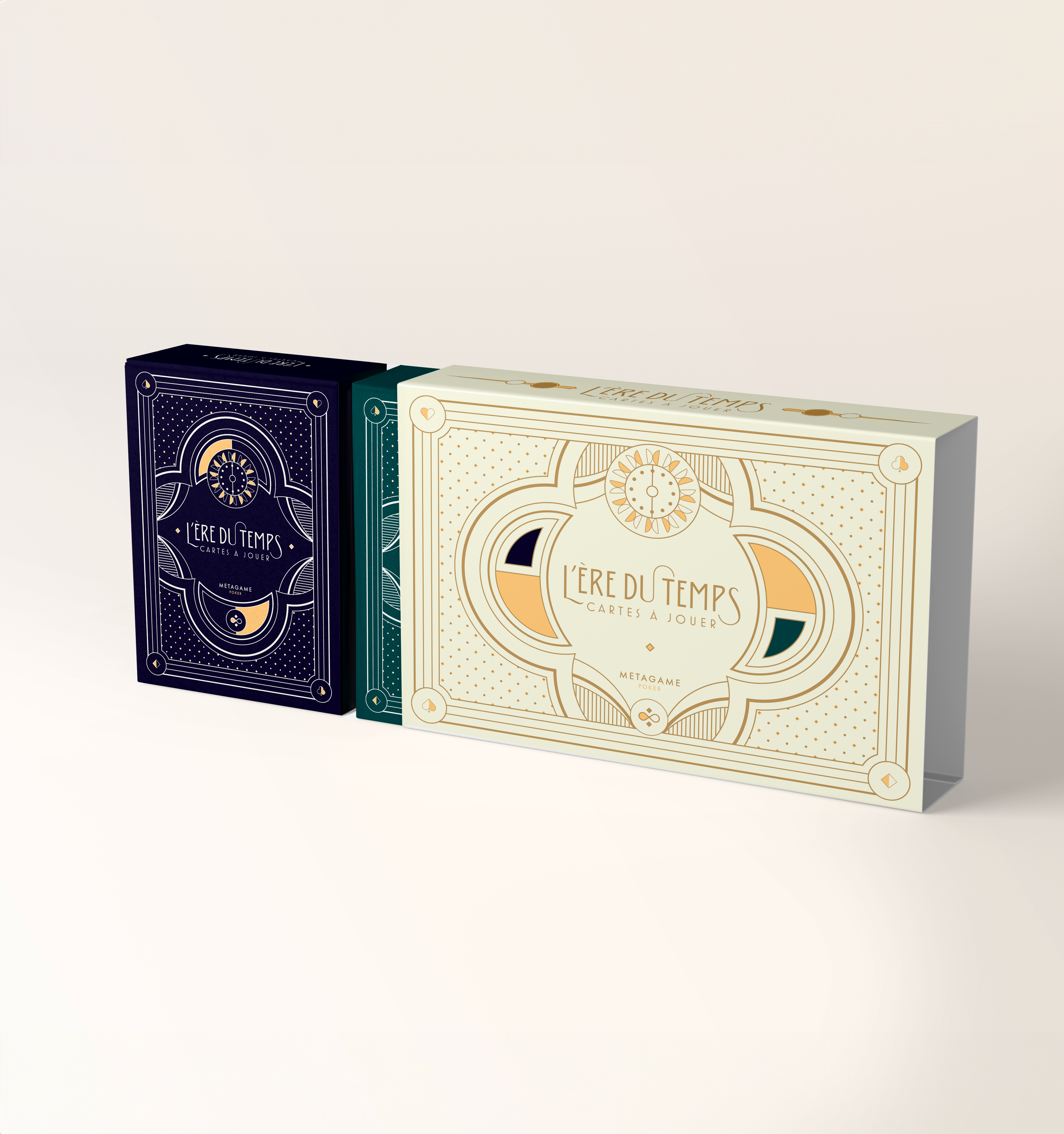 Coffret l'ère du temps deux jeux de cartes 100% plastique