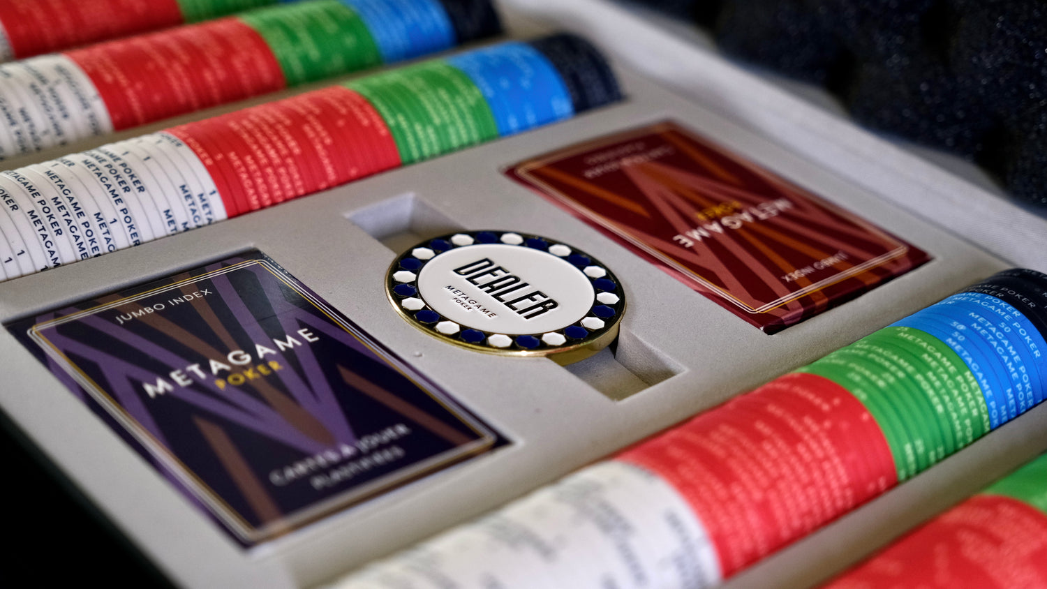 Mallette de poker sunlight edition - cartes à jouer - jetons en céramique - magnifique dealer button - Metagame Poker